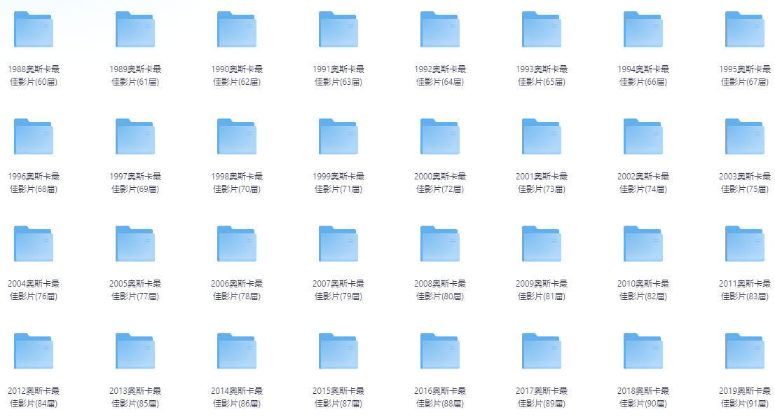 🎬奥斯卡获奖影片合集（1988-2024）-资源乐享