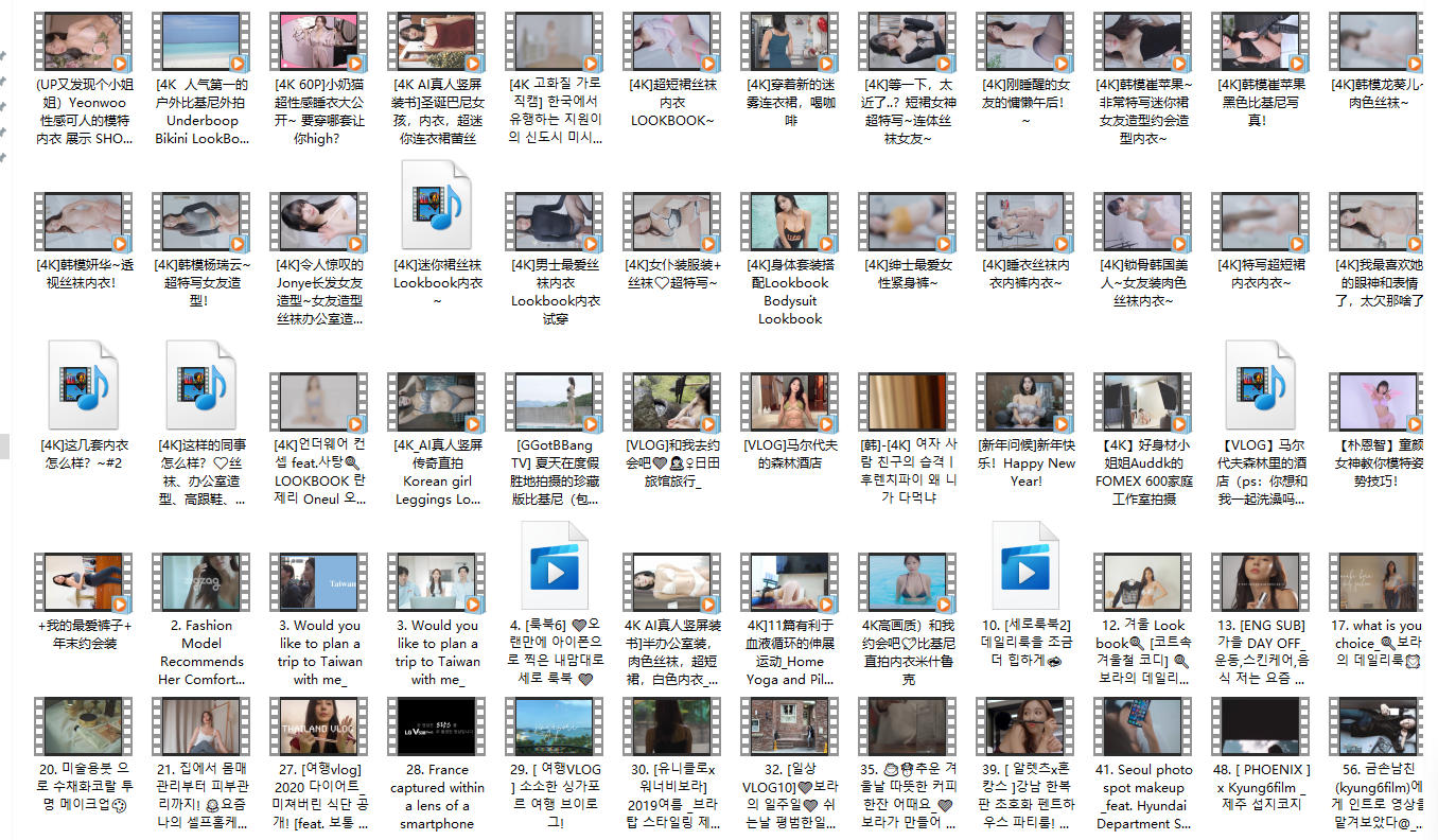 特别福利 韩国模特内衣丝袜合集,4K超高清画质,共28GB-资源乐享